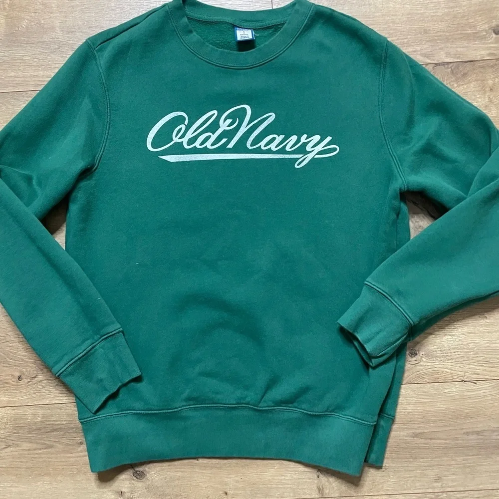 Old Navy Unisex 94 Fleece Logo Sweatshirt COLOR FIELD DAY Crewneck Sweater Sz S